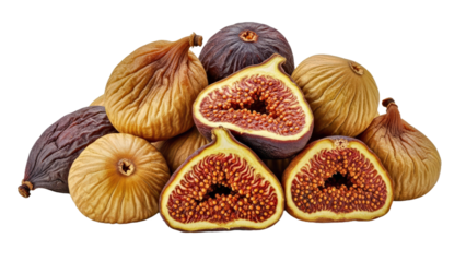 Fresh Whole and Cut Figs Close up With Detailed and Vibrant Textures.png