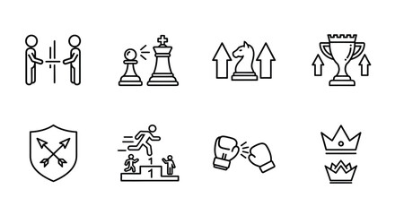 Various symbols of competition and victory © Torikul