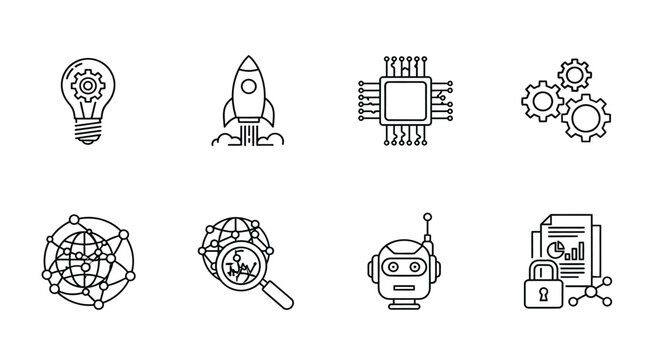 Innovation and technology icons