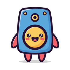 Obraz premium Cartoon Camera Character Illustration