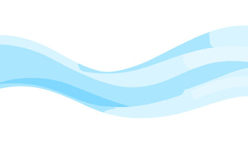 A soft, flowing abstract background design of light blue and white waves