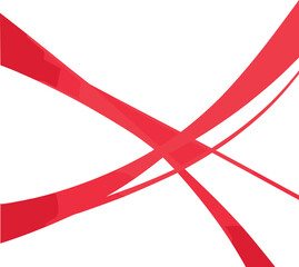 An abstract red square background design featuring an elegant transparent intersecting line