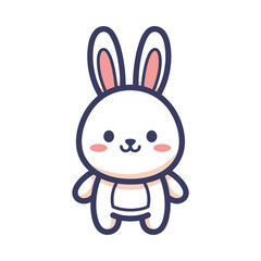 Obraz premium Adorable Cartoon Bunny Illustration