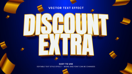 special discount editable text effect