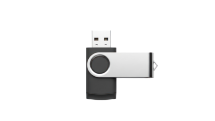 USB flash drive, isolated on transparent background