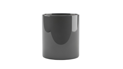 Dark Gray Mug Isolated on Transparent Background