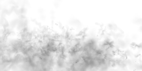 Naklejka premium Soft white clouds and gray smoke plumes on a white background. Atmospheric phenomena such as mist, fog, and steam included. High-resolution cutout smoke and cloud vector PNG.