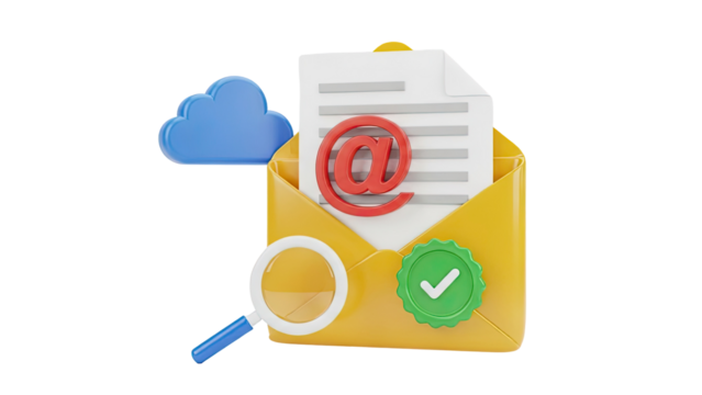 Email marketing and cloud technology illustration - Powered by Adobe