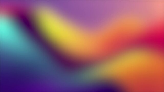 Vibrant multicolor gradient background, abstract blur effect, 4k video footage