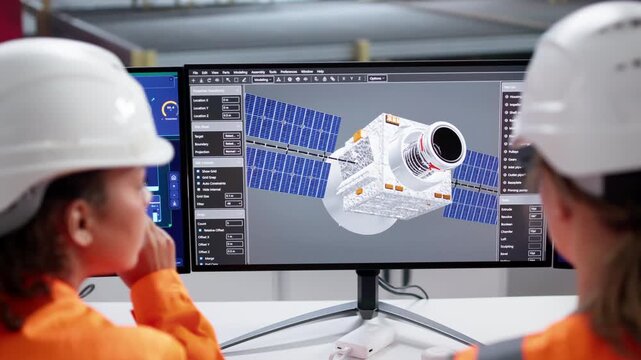 Engineers Develop Solar Panels For Satellite