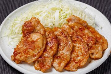 豚ロースの味噌ダレ焼き