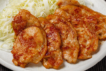 豚ロースの味噌ダレ焼き