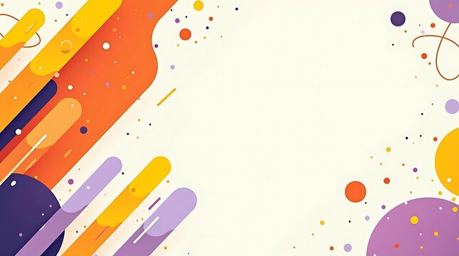 Abstract Colorful Geometric Shapes Background Design.