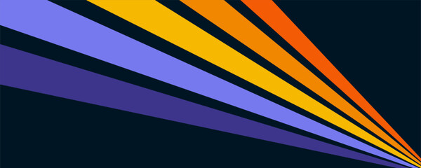 Abstract background of rainbow groovy Wavy Line design in 1970s Hippie Retro style. Vector pattern ready to use for cloth, textile, wrap and other.