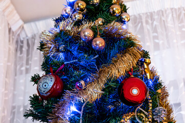 Christmas decorations during winter time