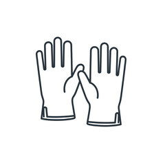 Obraz premium line-art-icon-of-gloves-pair.