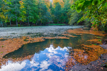 Autumn scenery in Yedig&ouml;ller, reflections and the waltz of colors in nature