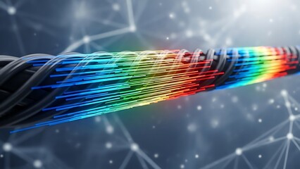 Vibrant fiber optic network.