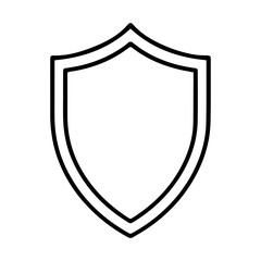 shield line logo vector icon on a white background
Vector line logo icon