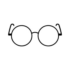 glasses line logo vector icon on a white background
Vector line logo icon