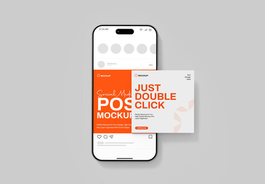 Minimal Social Media Post Mockup Template