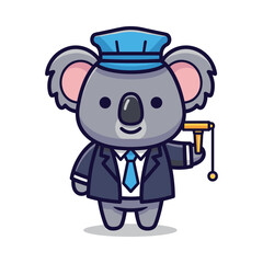 Obraz premium Koala Cartoon Character Illustration