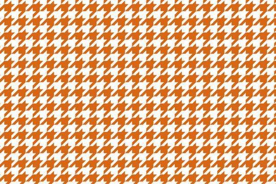 オレンジと白の千鳥格子パターン背景