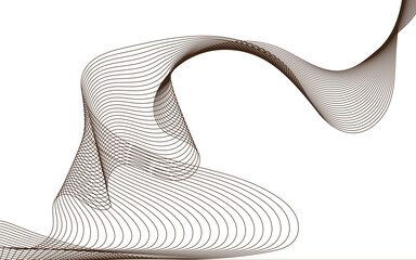 Abstract Wave Line Art Flowing Curves and dynamic, and versatile for technology, business, and creative media Graceful Arc for Design .