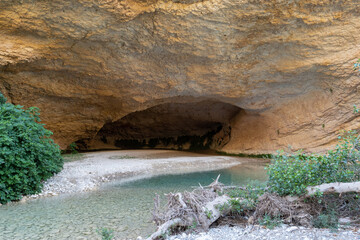 Alquezar Footbridges. Picamartillo Cave. Vero River Canyon. Huesca