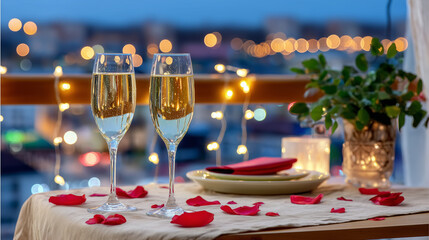 Cute Happy New Year Greeting Card with Adorable Characters and Festive Elements