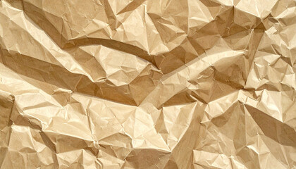 Crumpled brown paper surface with rough texture, minimal and rustic look.