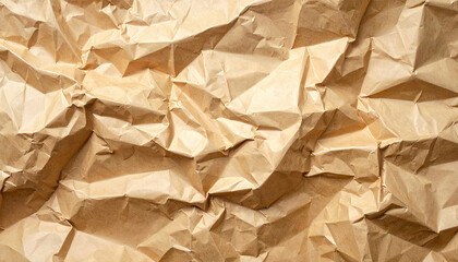 Natural brown paper texture with folds and creases, simple background.