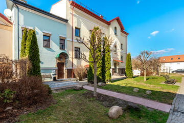 Historic Residential Building Exterior in Grodno Old Town