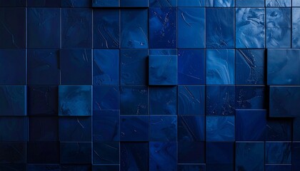 Tiles, square, dark, blue, geometric, pattern, texture, surface, modern, minimalistic, sleek, design, architecture, interior, wall, floor, background, decorative, abstract, elegant, glossy, matte, con