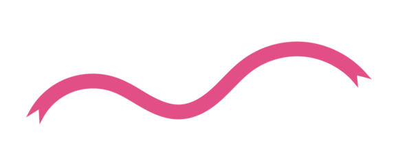 Pink wavy curved line decorative divider