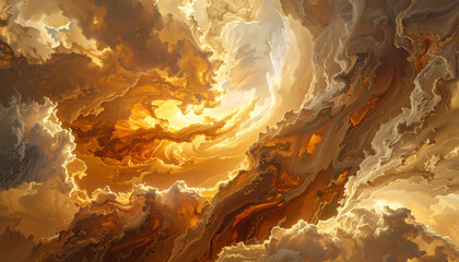 nuage abstrait dor&eacute; et tourbillon de lumi&egrave;re c&eacute;leste &eacute;th&eacute;r&eacute;e