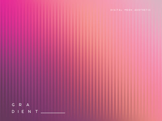 3d glassmorphism glass with pink color on the pastel purple. Abstract gradient background for romantic design or Valentine's day. Corrugated trendy texture. Vector illustration.