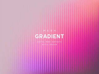 3d glassmorphism glass with pink color on the pastel purple. Abstract gradient background for romantic design or Valentine's day. Corrugated trendy texture. Vector illustration.