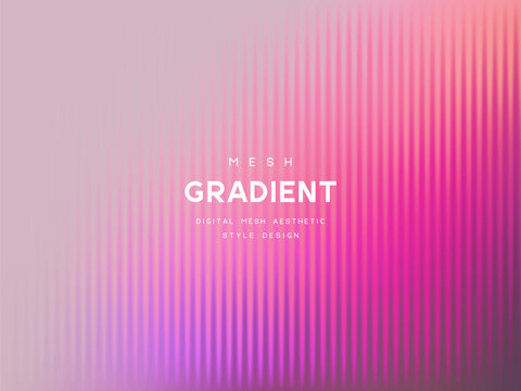 3d glassmorphism glass with pink color on the pastel purple. Abstract gradient background for romantic design or Valentine's day. Corrugated trendy texture. Vector illustration.