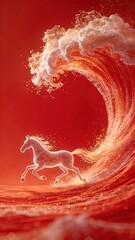 Celebration of 2026 New Year vector design with vibrant red background and golden 3D numbers, conveying festive wishes and future vision, ideal for posters, social media, greeting cards, and New Year 