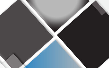 Abstract Geometric Diamond Composition with Gray, Black and Blue Tones for Modern Design.