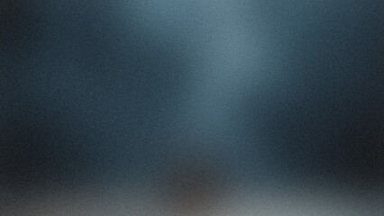 Obraz premium A dark blurry gradient background featuring shades of blue and gray with a subtle light streak emanating from the center creating depth