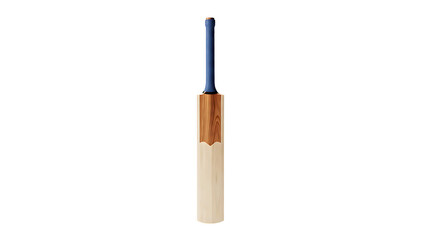 Cricket Bat on Checkered Background