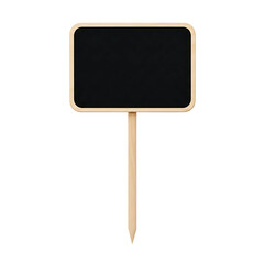 Blank Chalkboard Sign on Stick