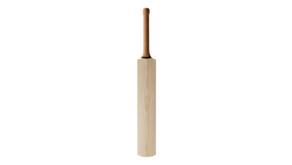 Cricket Bat on Checkered Background
