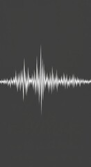 Abstract Audio Waveform Representation on Dark Background for Music and Sound Projects