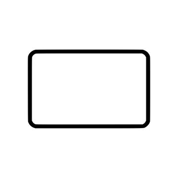 Simple rectangular frame icon