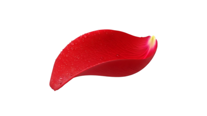 Red lipstick smear isolated on transparent background