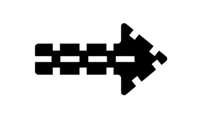 Isolated on transparent background a detailed view of a black and white image