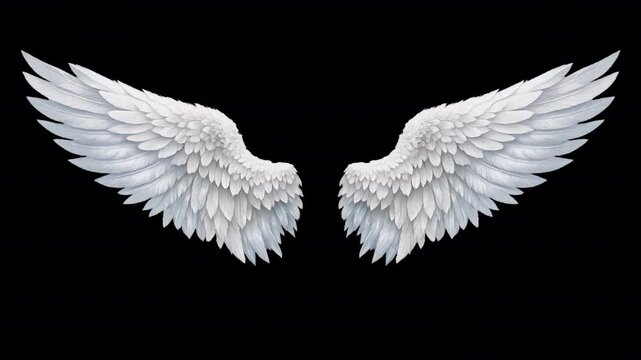 Angel wings &ndash; looped with alpha channel.